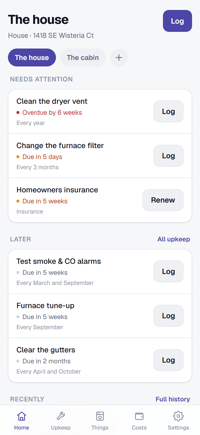 Home's home screen: what the house needs now, and what's coming with the season.
